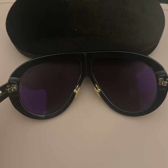 Tom Ford Troy Aviator Sunglasses Black - Picture 7 of 8